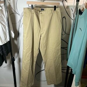 Men’s Dockers Khaki, Dress Slacks, 36x29, Flat Front Relaxed Fit 100% Cotton
